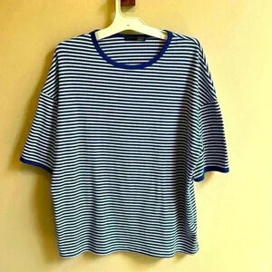 Oversized blue striped sailor t-shirt